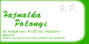 hajnalka polonyi business card